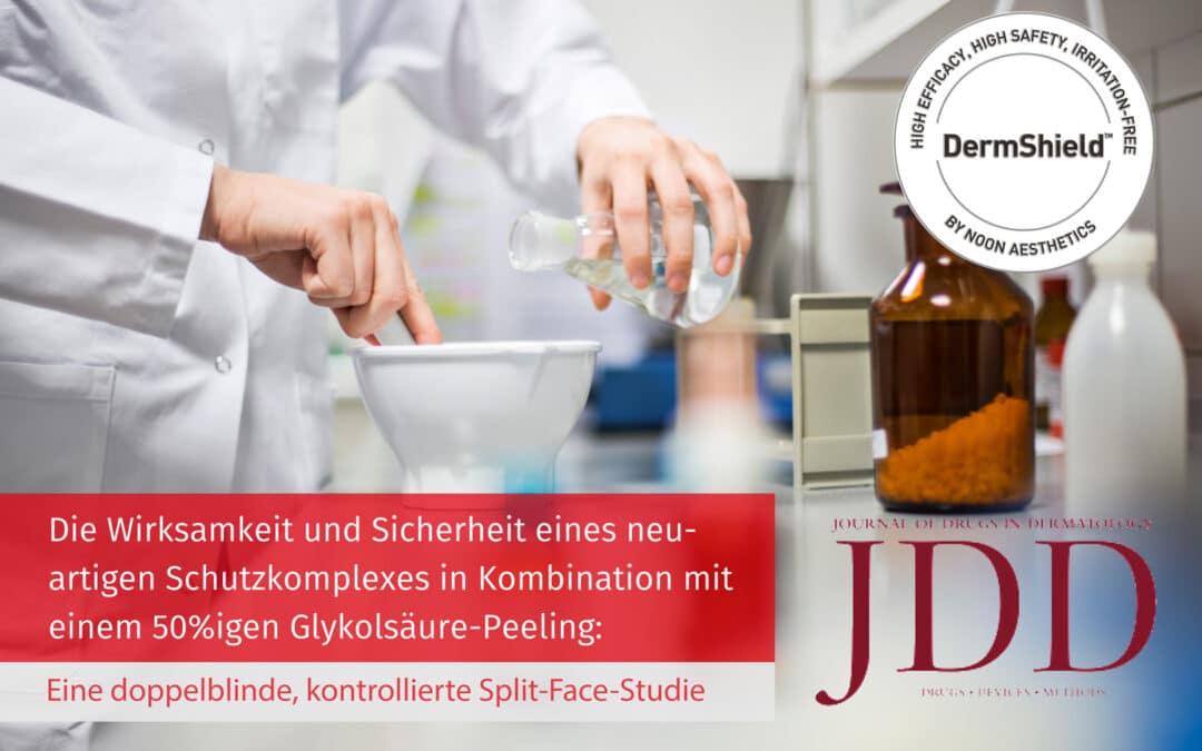 STUDIE: Die Wirksamkeit von NOON Aesthetics DermShield bei einem 50%igen Glykolsäure-Peeling