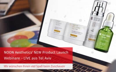 NOON2gether – Melden Sie sich für unsere neuen Webinare von NOON Aesthetics an – LIVE aus Tel Aviv!